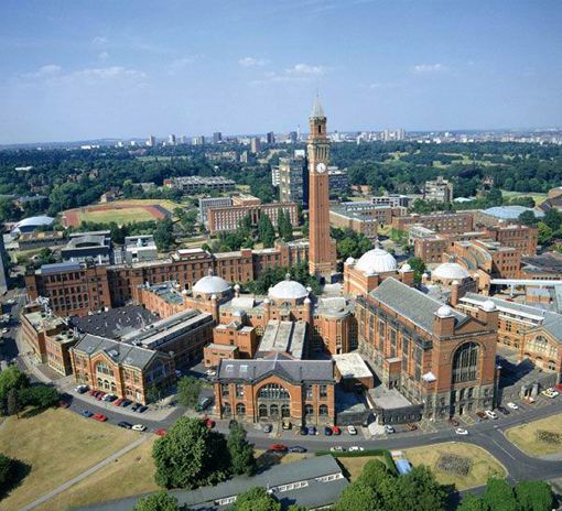 2022年伯明翰大学在英国的排名是多少?