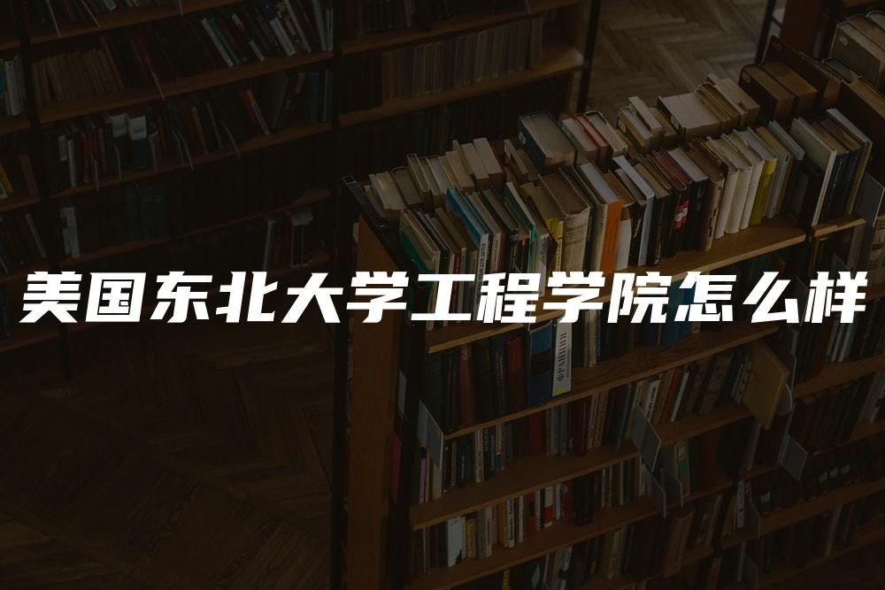 美国东北大学工程学院怎么样