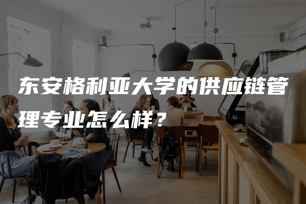 东安格利亚大学的供应链管理专业怎么样？