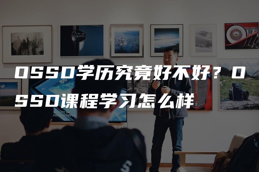 OSSD学历究竟好不好？OSSD课程学习怎么样