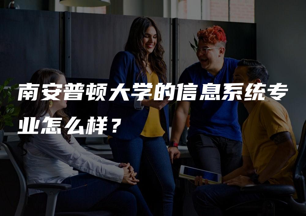 南安普顿大学的信息系统专业怎么样？