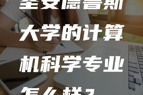 圣安德鲁斯大学的计算机科学专业怎么样？