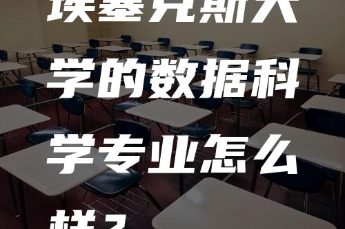 埃塞克斯大学的数据科学专业怎么样？