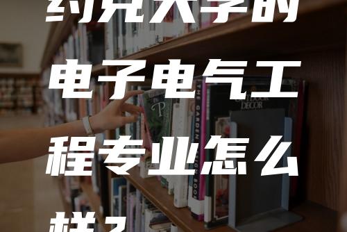 约克大学的电子电气工程专业怎么样？