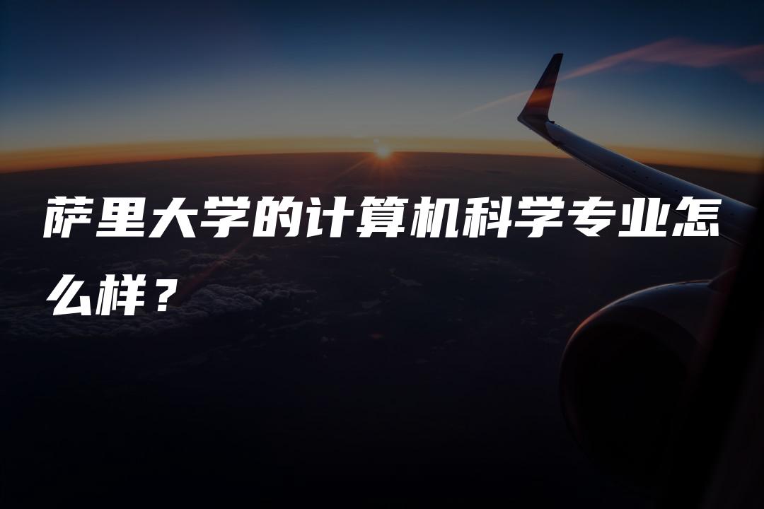 萨里大学的计算机科学专业怎么样？