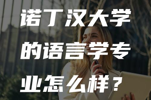 诺丁汉大学的语言学专业怎么样？