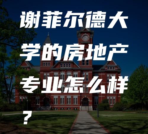 谢菲尔德大学的房地产专业怎么样？