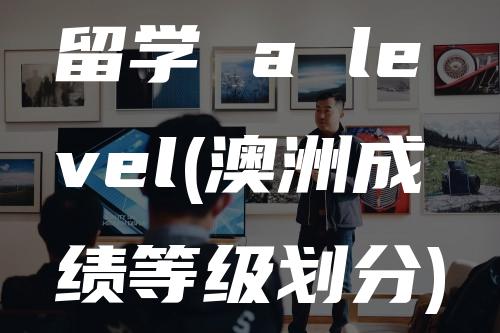 留学 a level(澳洲成绩等级划分)