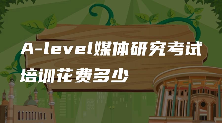 A-level媒体研究考试培训花费多少