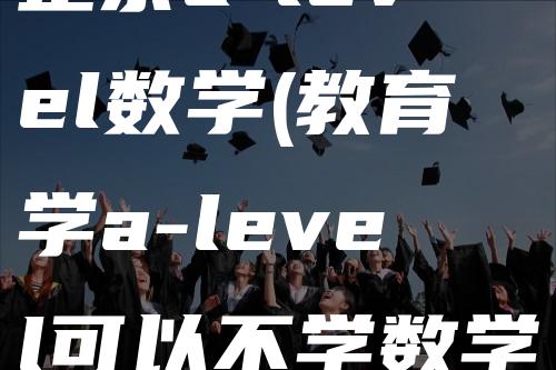 正宗a-level数学(教育学a-level可以不学数学吗)