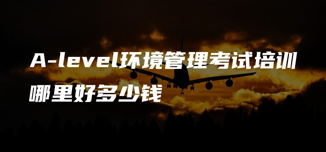 A-level环境管理考试培训哪里好多少钱