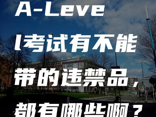 A-Level考试有不能带的违禁品，都有哪些啊？