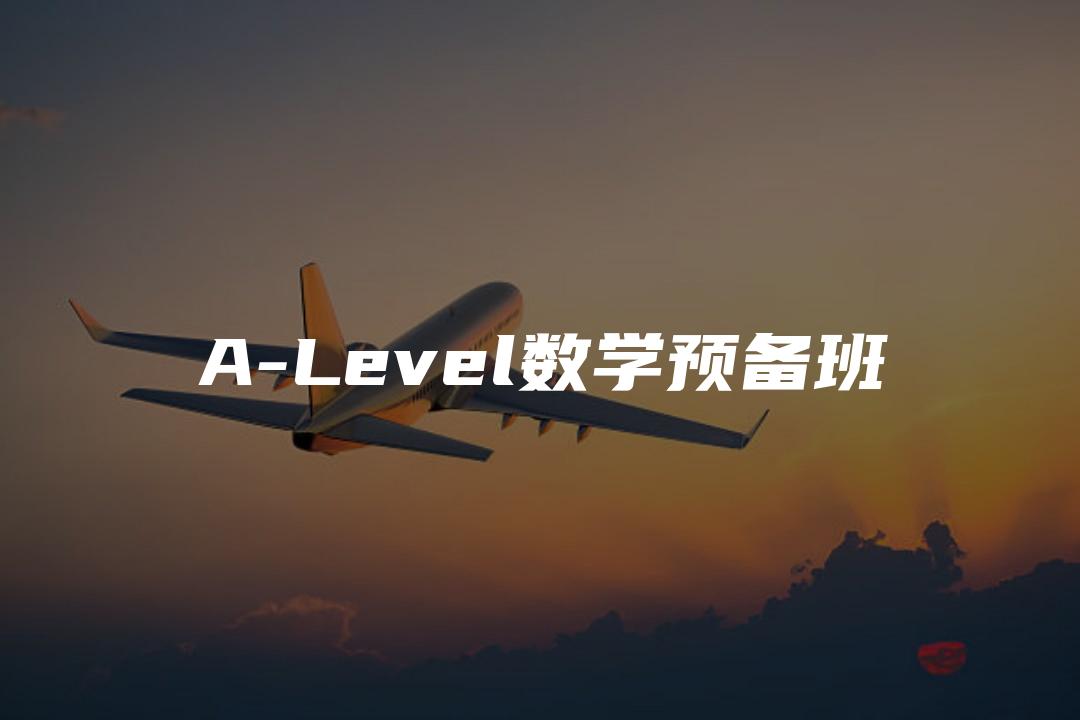 A-Level数学预备班